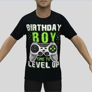 Boys Birthday Boy Time to Level Up Video Game Birthday T-Shirt
